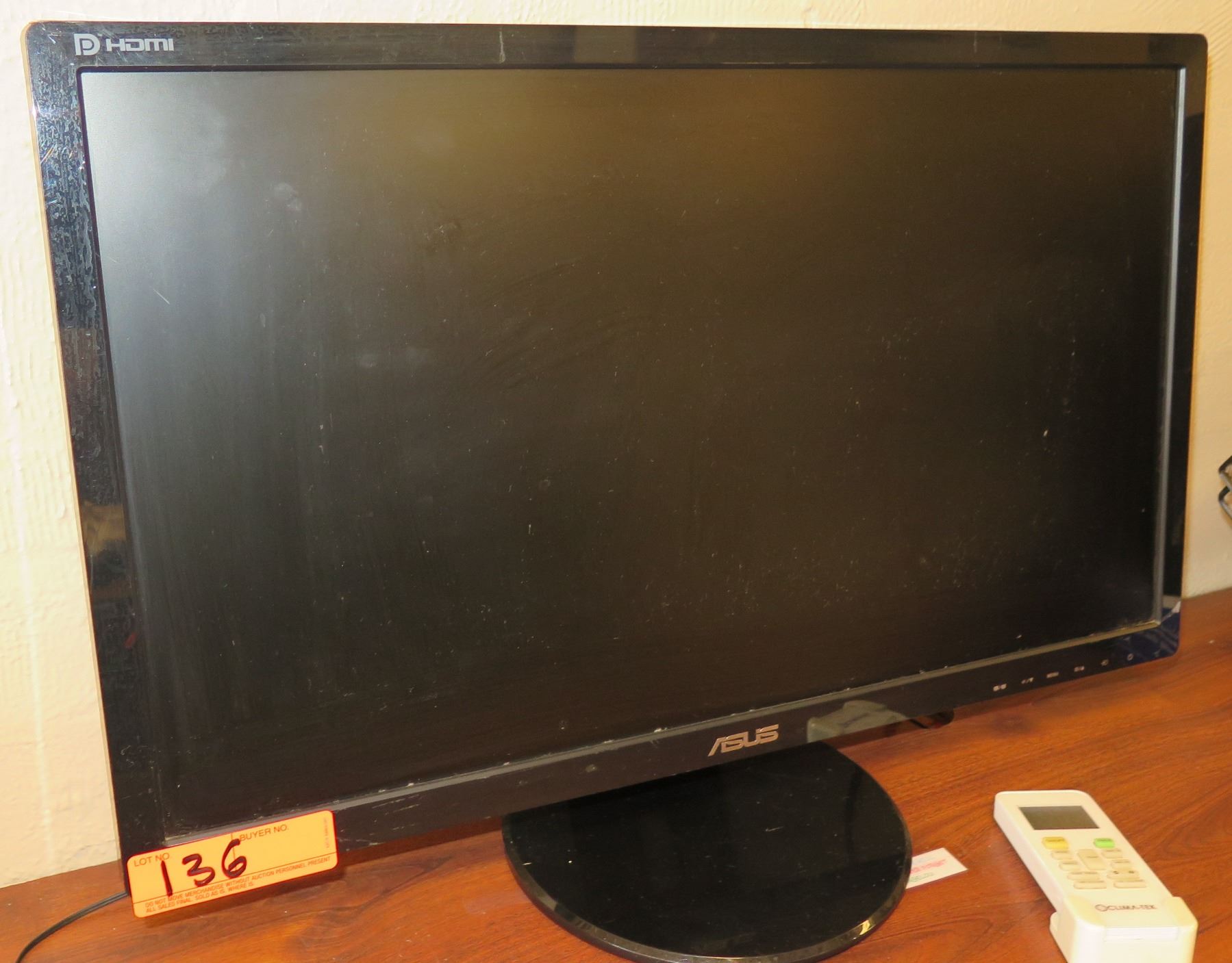 Asustek Computer Screen ASUS Asustek Sterling LCD Widescreen Computer Monitor Model VE258