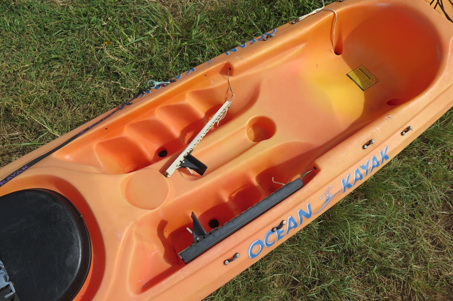 Ocean Kayak Scupper Pro Orange Single 1-Person Kayak (rudder foot track ...