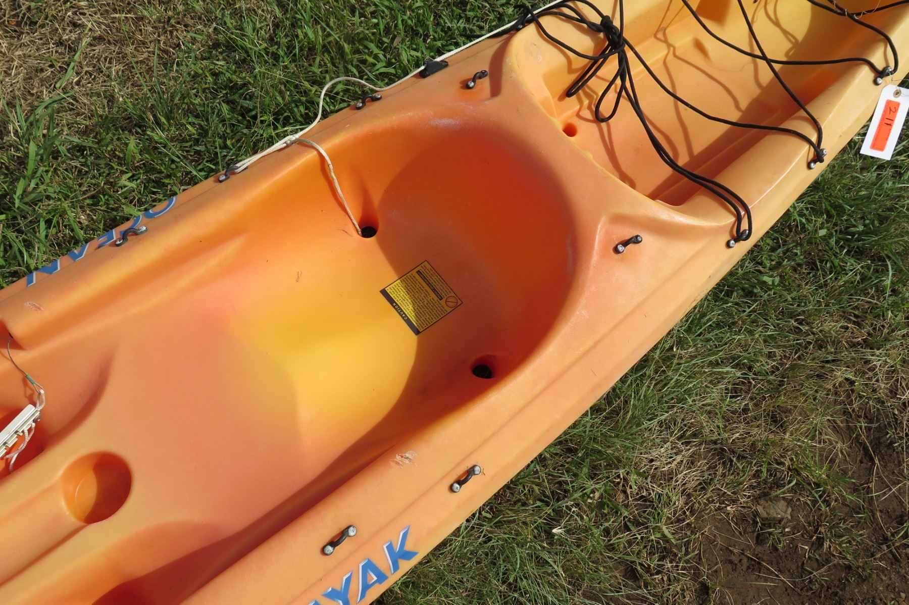 Ocean Kayak Scupper Pro Orange Single 1-Person Kayak (rudder foot track ...