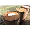 Image 2 : Qty 5 Empty 55-Gallon Metal Drums For Chevron/Mobil Motor Oil