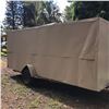 Image 2 : Single-Axle Enclosed Box Trailer, Built on Caulkins Galvanized Boat Trailer Chassis, Approx. 16' Lon
