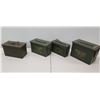 Image 1 : Qty 4 Ammo Cans - 800 Crtg 5.56 MM, 1150 Ctgs 5.56MM, etc
