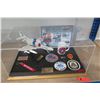 Image 2 : Top Gun Tours Display Memorabilia in Case - Navy VC-1 Plane, Patches, Mug