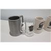 Image 2 : Qty 10 Beer Steins - Budweiser/Busch, Oktoberfest, First Battalion, etc