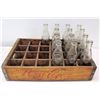 Image 1 : Vintage Wooden Drink Coca-Cola Case & 13 Glass Malolo Bottles