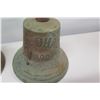Image 3 : Qty 4 Bells - SS OHAU Stamped 1892, Pearl Harbor, 2000 & Hanging Bell
