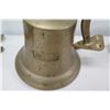 Image 7 : Qty 4 Bells - SS OHAU Stamped 1892, Pearl Harbor, 2000 & Hanging Bell