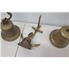 Image 8 : Qty 4 Bells - SS OHAU Stamped 1892, Pearl Harbor, 2000 & Hanging Bell