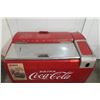 Image 2 : Vintage Coca-Cola Chest Cooler w/ Bottle Opener & Aloha Armed Forces 42"W x 28"D x 35"H
