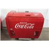 Image 8 : Vintage Coca-Cola Chest Cooler w/ Bottle Opener & Aloha Armed Forces 42"W x 28"D x 35"H