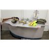 Image 1 : Custom (Invented by Owner) Tailhook Fighter Jet Bar Game, 8' x 3' Signed by Pearl Harbor Survivor (s