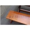 Image 14 : Solid Mahogany Picnic Table 6' L x 2' W & 2 Benches w/ Salute, Honor, Remember