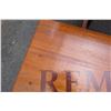 Image 15 : Solid Mahogany Picnic Table 6' L x 2' W & 2 Benches w/ Salute, Honor, Remember