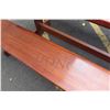 Image 17 : Solid Mahogany Picnic Table (6' L x 2' W) & 2 Benches w/ Salute, Honor, Remember