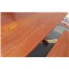 Image 9 : Solid Mahogany Picnic Table (6' L x 2' W) & 2 Benches w/ Salute, Honor, Remember
