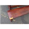 Image 8 : Solid Mahogany Picnic Table (6' L x 2' W) & 2 Benches w/ Salute, Honor, Remember