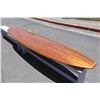Image 2 : 10' Velzy Koa Veneer Custom One of a Kind Long Board Surfboard (some damage) 'Koa Surf Classic'