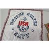 Image 2 : USN Pillow Sham, Pocket Guides, Fighter Jet in Glass Case, etc