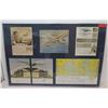 Image 1 : Framed 5-Section Collage - Pan Am Atlantic Flying Clipper 47" x 32"