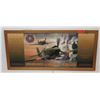 Image 1 : Framed "Home of the Brave Beverage Company" Air Fighters 50" x 23"