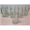 Image 1 : Qty 9 Large Glass Beer Steins