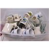 Image 1 : Bin of Misc Mugs - USS Bremerton, USNS Tenacious, Nuntiari & Glass Steins