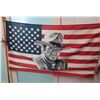 Image 1 : U.S.A. Flag w/ John Wayne on Flagpole