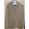 Image 2 : WWII Khaki Army Officer's Jacket, Persian Gulf Patch, Pants & Hat (size unknown)