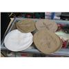Image 8 : WWII Khaki Marine Corps Jacket & Insignia, 2 Pants, 1 Hat & 4 Hat Covers