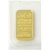 Image 2 : 1 Gram Johnson Matthey .9999 Fine Gold Bar