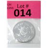 Image 1 : 1 Oz .999 Fine Silver Yr. of the Coronavirus Round