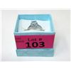 Image 2 : Certified Blue Topaz & Diamond Sterling Silver Ring