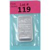 Image 1 : 1 Oz. Johnson Matthey .999 Fine Silver Bar
