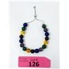 Image 1 : New Sterling Silver Gemstone Carved Bracelet