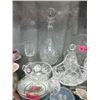 Image 2 : 18 Pieces of Lead Crystal Decanters & More