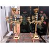 Image 1 : Pair of Large Metal Candelabras - 31" tall x 20"