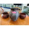 Image 1 : Large Hand Thrown Vase & 2 Pots
