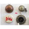 Image 1 : 4 Vintage Wall Clocks - Largest is 12" Diameter
