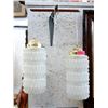 Image 1 : Vintage Double Glass Shade Hanging Lamp