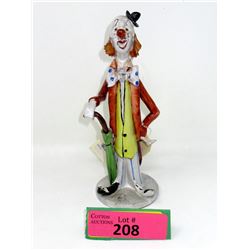 Vintage 8" Tall Birks Italian Clown Figurine