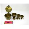 Image 1 : Vintage Avoirdupois Brass Buckle Weights