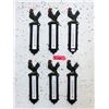 Image 1 : 6 New Cast Metal Rooster Thermometers
