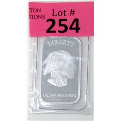 1 Oz Liberty .999 Silver Bar