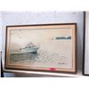 Image 1 : Vintage Oil on Canvas Painting - 25" x 38"