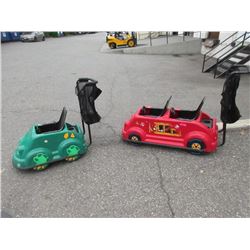2 Kiddie Ride Along Shopping Carts