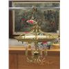 Image 1 : 9 Bulb Brass Chandelier - 22" x 22"