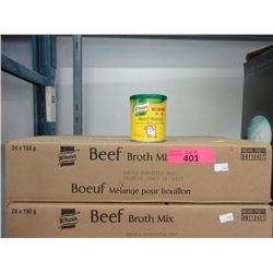 Case of Beef Broth Mix - 12 x 150 g - BB Dec 2018