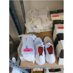 6 Pairs of New Women's White Sneakers