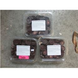 3 Containers of Dark Chocolate Almond Butter Cups