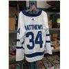 Image 2 : Toronto Maple Leafs #34 Matthews Jersey - White